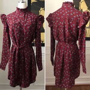Bishop + Young Elizabeth Shirt Dress Sample S 4
